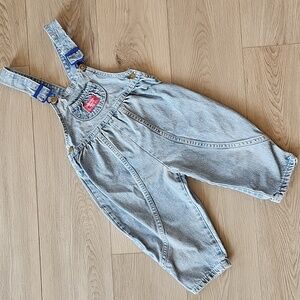 Vintage Pink Tab Oshkosh‎ Bubble Overalls, Size 3 *Replacement Clips*